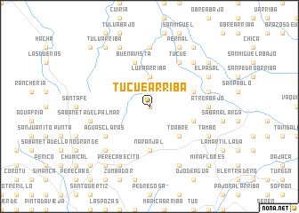 map of Tucué Arriba