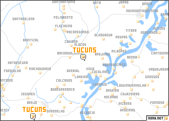 map of Tucuns