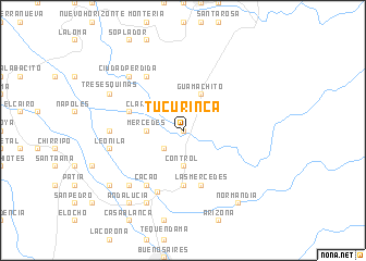 map of Tucurinca