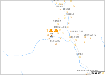 map of Tucus