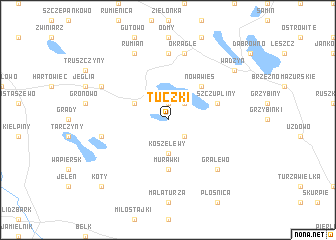 map of Tuczki