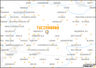 map of Tuczna Baba