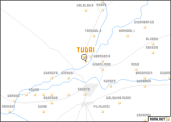 map of Tudai