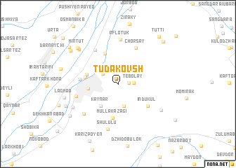 map of Tudakovsh