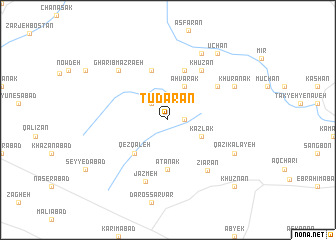 map of Tūdārān