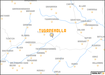 map of Tūdār-e Mollā