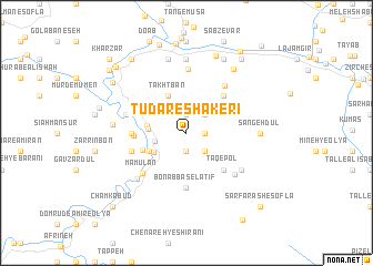 map of Tūdar-e Shākerī