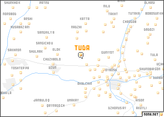 map of Tuda