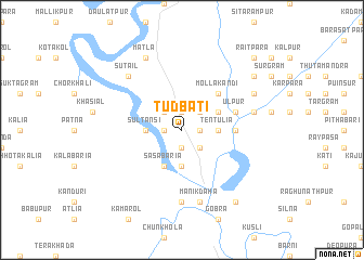 map of Tudbāti