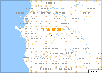 map of Tuddingan