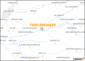 map of Tudela de Duero