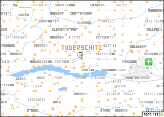 map of Tuderschitz