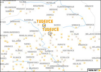 map of Tuđevce