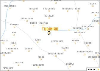 map of Tudimiao