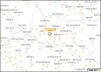 map of Tuđin