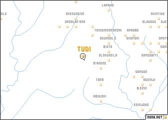map of Tudi