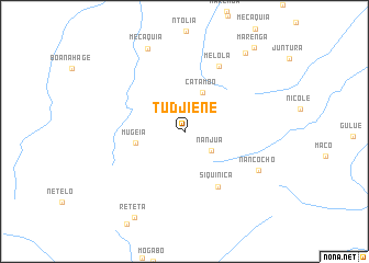 map of Tudjiene