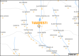 map of Tudoreşti
