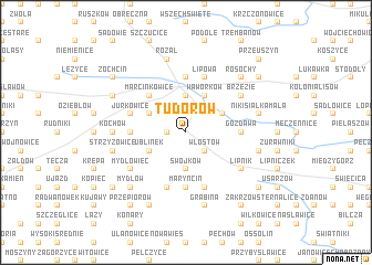 map of Tudorów