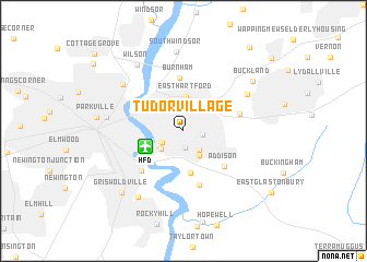 map of Tudor Village