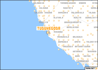 map of Tuduwegoda