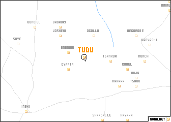 map of Tudu