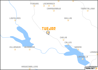 map of Tuéjar