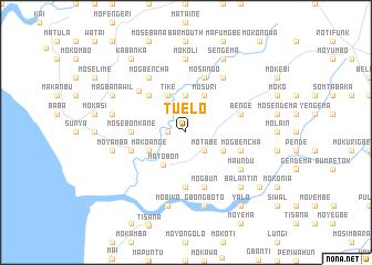 map of Tuelo