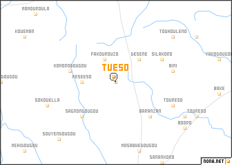 map of Tuéso