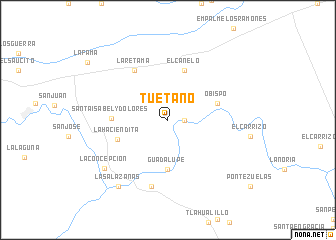 map of Tuétano