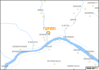 map of Tufări