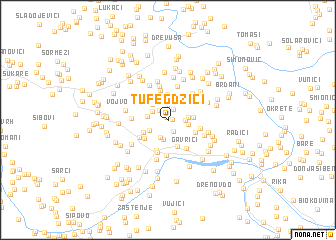 map of Tufegdžići