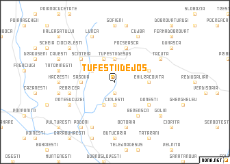 map of Tufeştii de Jos