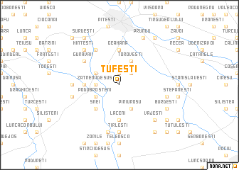 map of Tufeşti