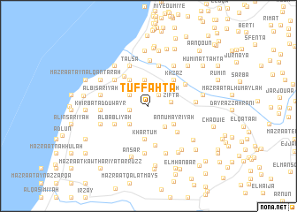 map of Tuffāḩtā