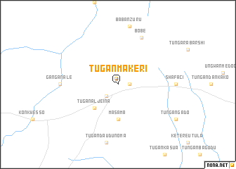 map of Tugan Makeri