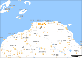 map of Tugas