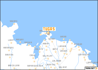 map of Tugas