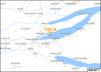 map of Tugla