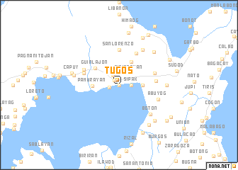 map of Tugos