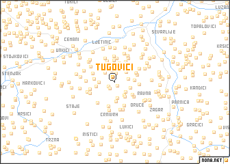 map of Tugovići