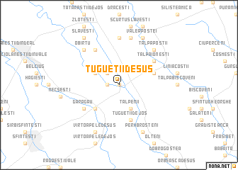 map of Ţugueţii de Sus