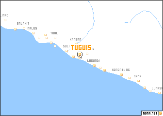 map of Tuguis