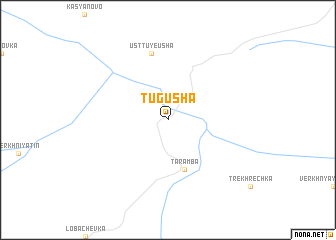 map of Tugusha
