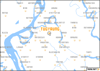 map of Tugyaung