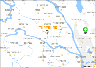 map of Tugyaung