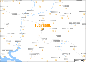 map of Tugye-gol