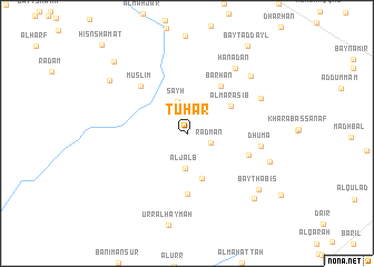 map of Tuhar