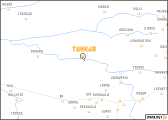 map of Tuhkja