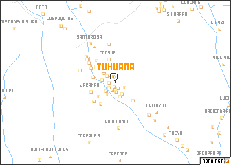 map of Tuhuana